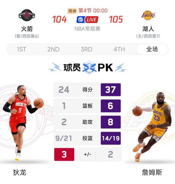 湖人火箭比赛直播在线观看_湖人火箭精彩对决直播_湖人火箭赛事直播入口