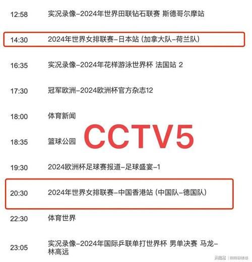cctv5十节目表_cctv5十直播节目表_cctv5十今日节目表
