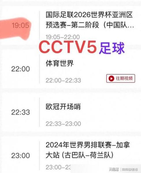 cctv5节目直播表_cctv5体育节目直播表_cctv5最新节目直播表