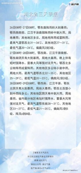 湖北天气_湖北天气预报_湖北天气查询