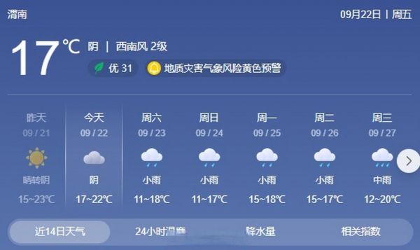 陕西渭南天气_渭南今日天气_渭南未来天气