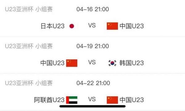 2024U23亚洲杯赛程出炉_2024U23亚洲杯赛程出炉直播_2024U23亚洲杯赛程出炉录像回放