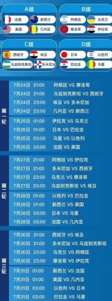 奥运会男足赛程_奥运会男足赛程直播_奥运会男足赛程录像回放