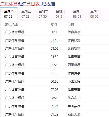 广东体育直播节目表_广东体育直播节目表直播_广东体育直播节目表免费在线观看