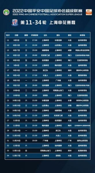 申花赛程_申花赛程直播_申花赛程录像回放