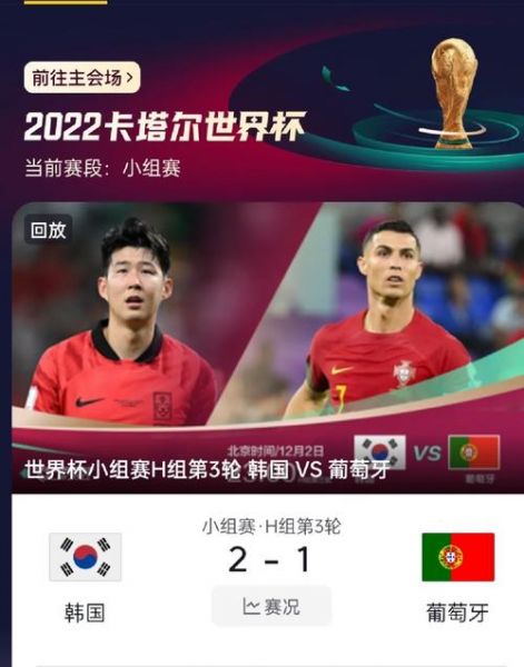 葡萄牙vs韩国_葡萄牙vs韩国直播_葡萄牙vs韩国录像回放