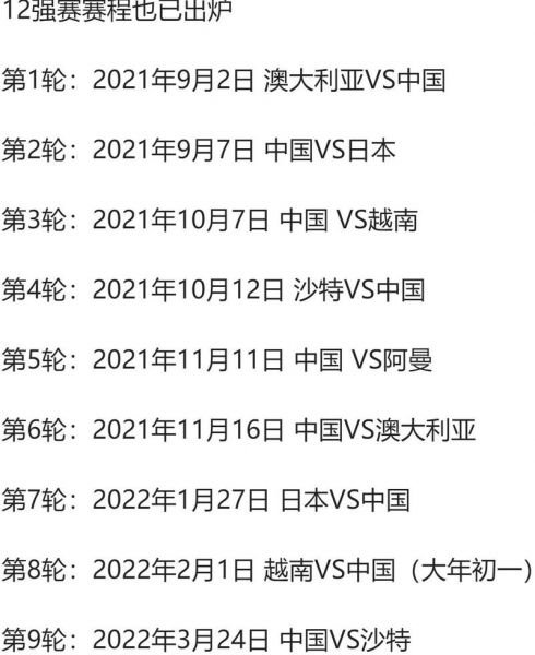 世界杯亚洲区12强赛（世界杯亚洲区12强赛最新积分榜）
