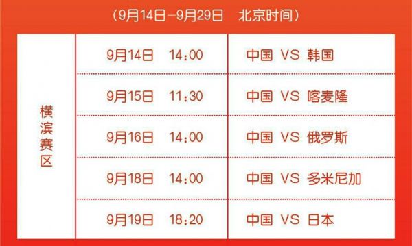 世界杯女排2019赛程表（世界杯女排2019赛程表格）