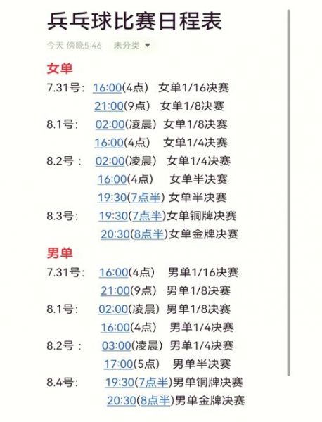 中国乒乓球公开赛（中国乒乓球公开赛2024时间表）