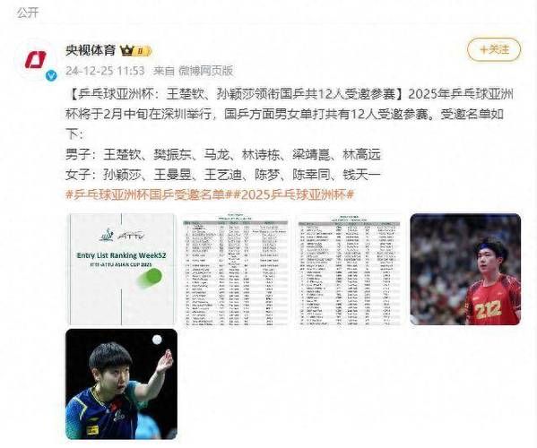 乒乓球亚洲杯（乒乓球亚洲杯几年举办一次）