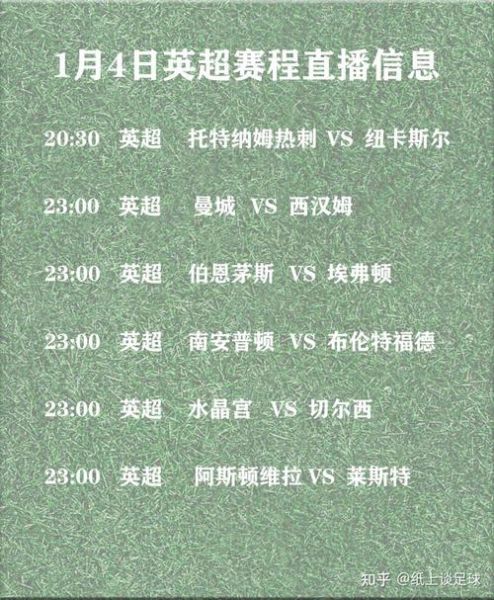 央视直播英超时间表（央视转播2022赛季英超吗）