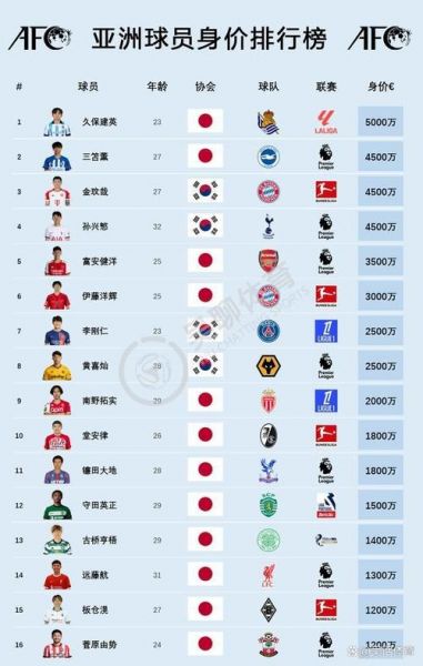 日本足球国家队排名（日本队国家足球队）