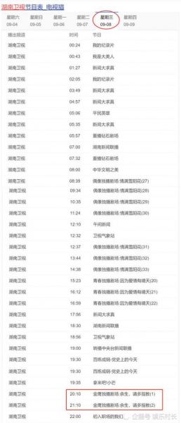 在线看湖南卫视，在线看湖南卫视节目表