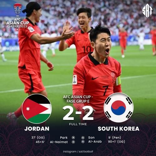 亚洲杯约旦VS韩国，亚洲杯约旦vs韩国直播
