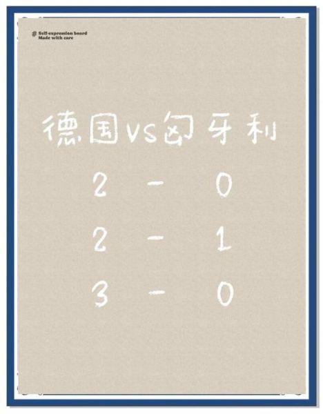 德国队VS匈牙利队比分，德国队vs匈牙利队比分多少