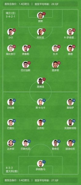 瑞士vs意大利比分预测，瑞士vs意大利比分预测最新