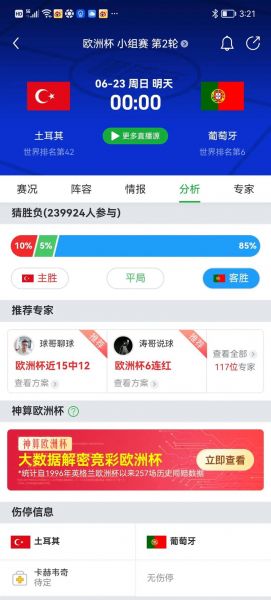 葡萄牙vs冰岛比分预测，葡萄牙对战