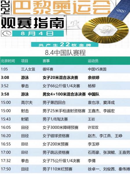 赛程2021赛程表，赛程2021赛程表8月4日