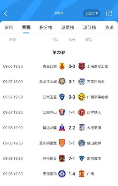 中甲积分排行榜，2021中甲积分排行