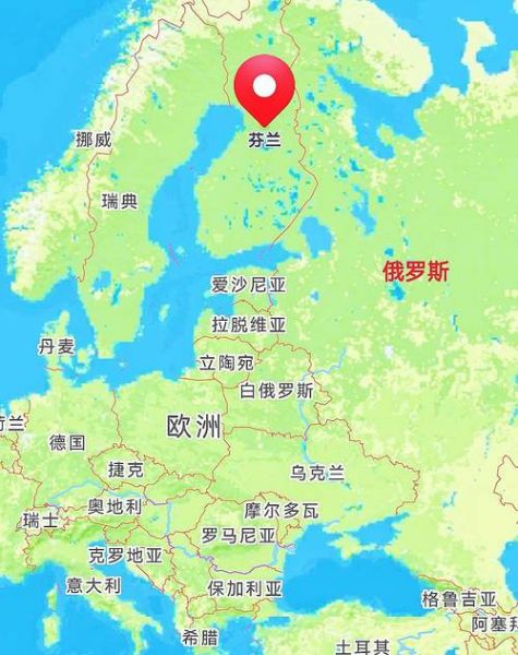 芬兰丹麦，芬兰丹麦地图