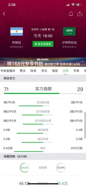 阿根廷vs沙特预测，阿根廷最新比赛