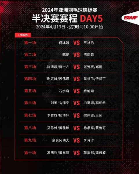 亚奥赛，亚奥赛赛程比分