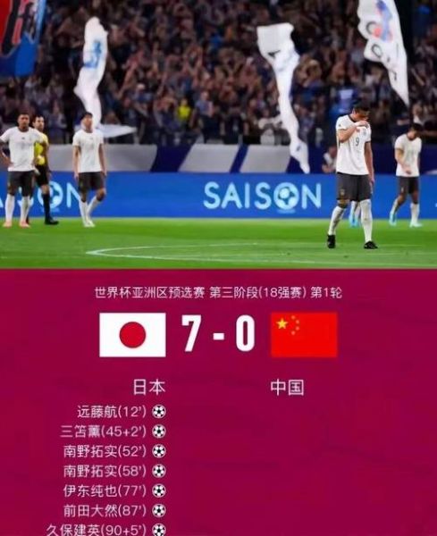 国足vs日本比分，国足vs日本比分结果