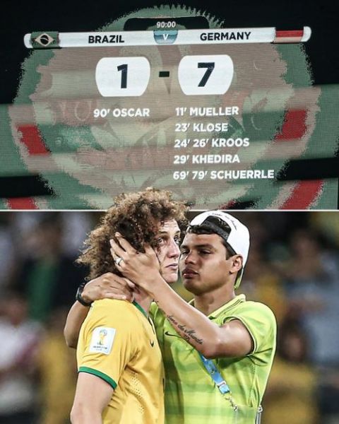 2014年足球世界杯德国和巴西，2014年足球世界杯德国和巴西比分