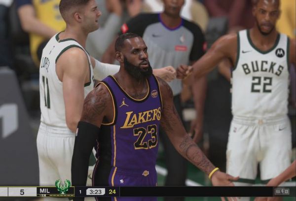 nba直播湖人跟雄鹿比赛，直播湖人对雄鹿