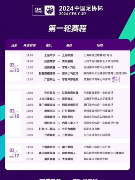 上海申花足协杯，上海申花足协杯时间表