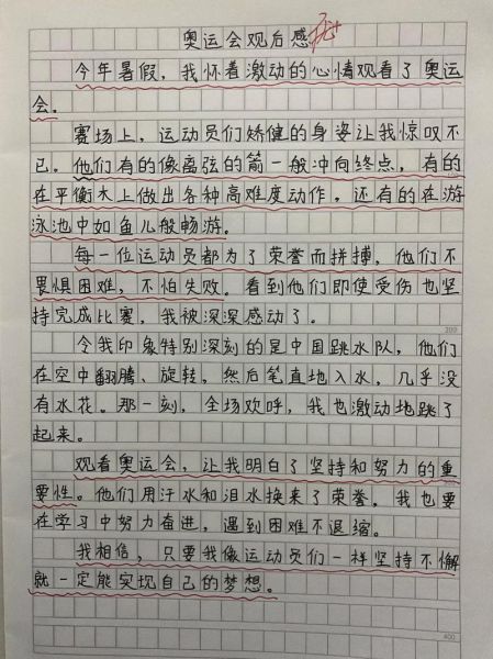 东京奥运会作文500字，东京奥运会作文500字左右