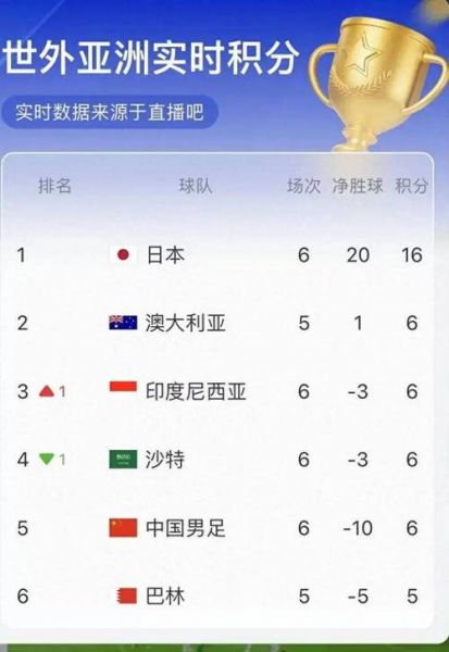 中北美洲世界杯预选赛积分榜，中北美洲世预赛排名