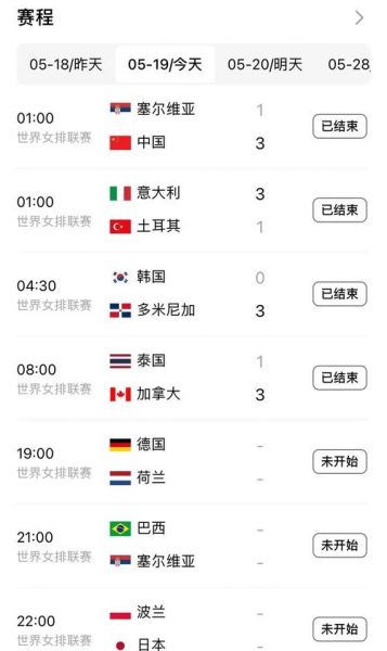中国女排亚锦赛直播，中国女排亚锦赛赛程