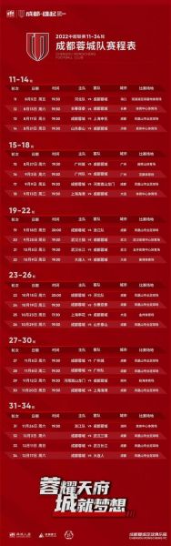 中超第二阶段赛程表及排名，中超第二阶段赛程场地