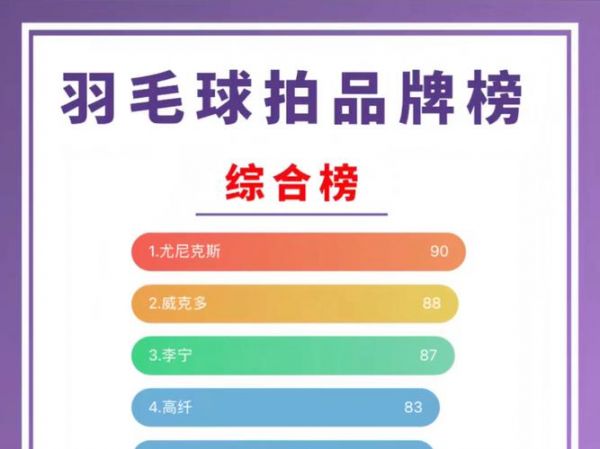 十大顶级球拍，球拍牌子排名