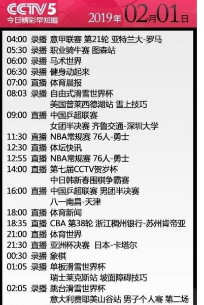 广东体育在线直播观看节目表，广东体育在线直播节目单