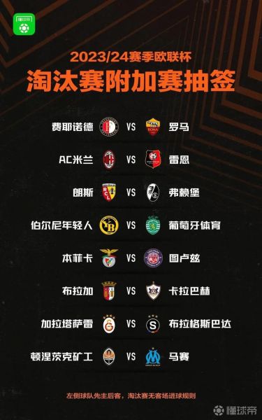 欧联杯对阵，欧联杯对阵图2024