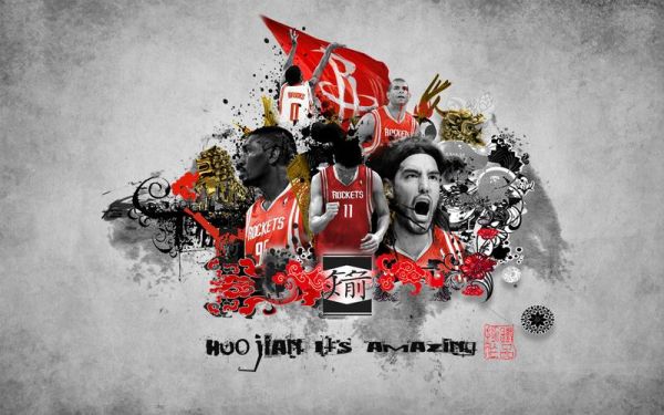火箭nba标志，nba火箭队logo高清壁纸