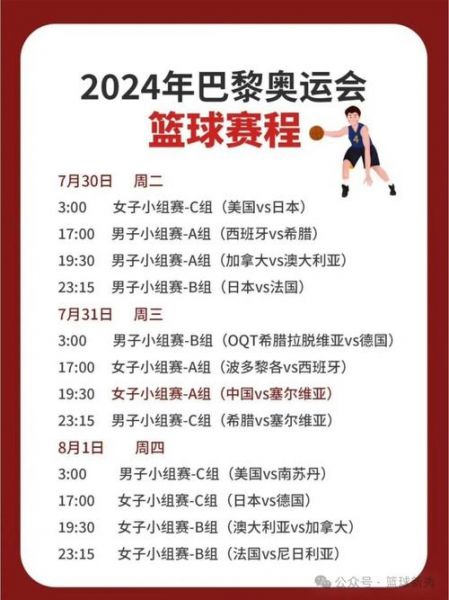 篮球奥运会什么时候开始，篮球奥运会什么时候开始比赛